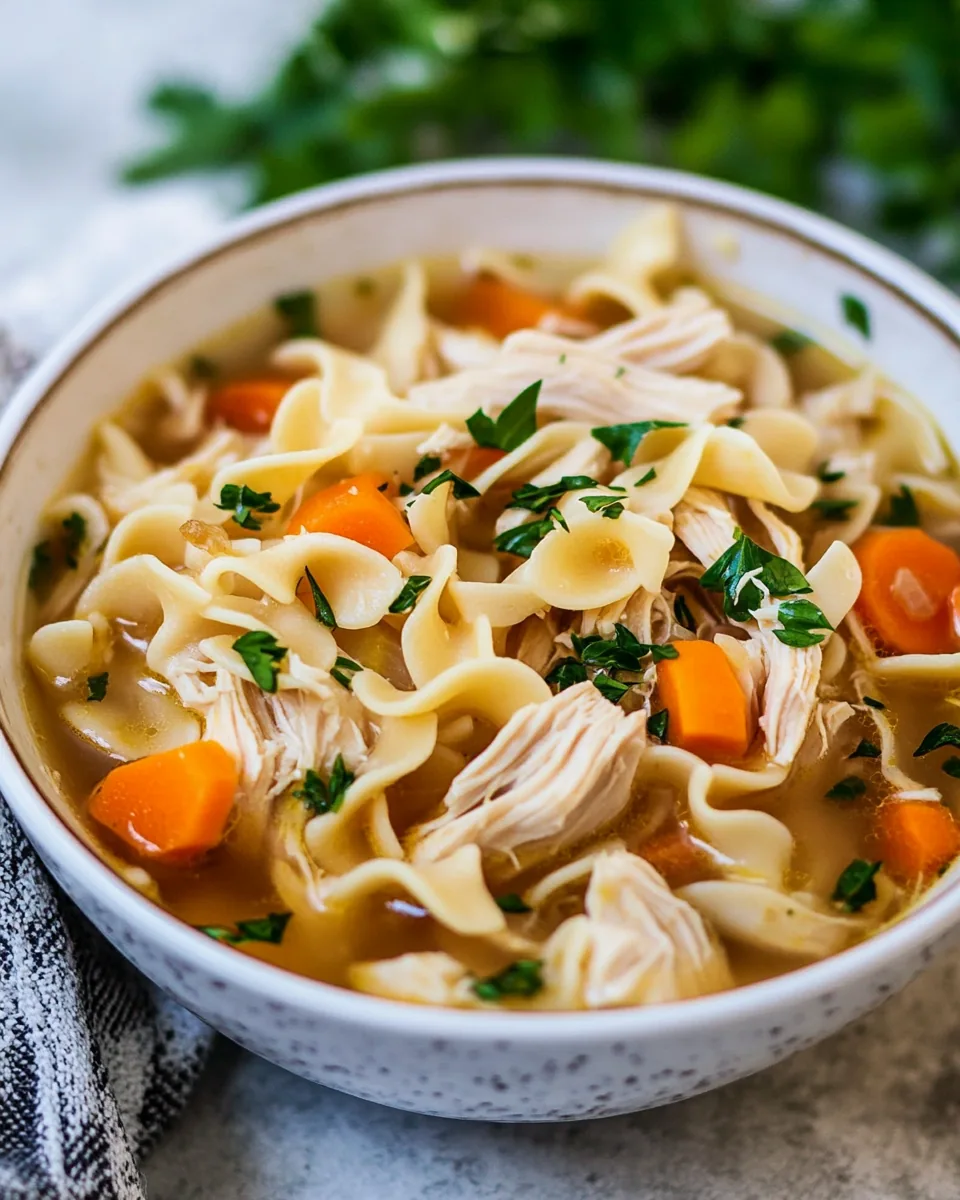 Crockpot Chicken Noodle Soup