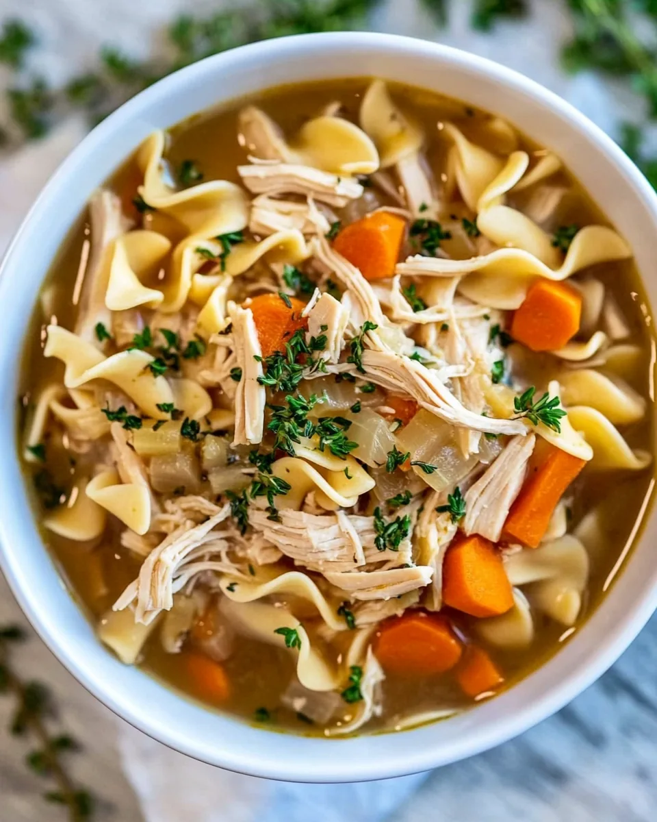Crockpot Chicken Noodle Soup