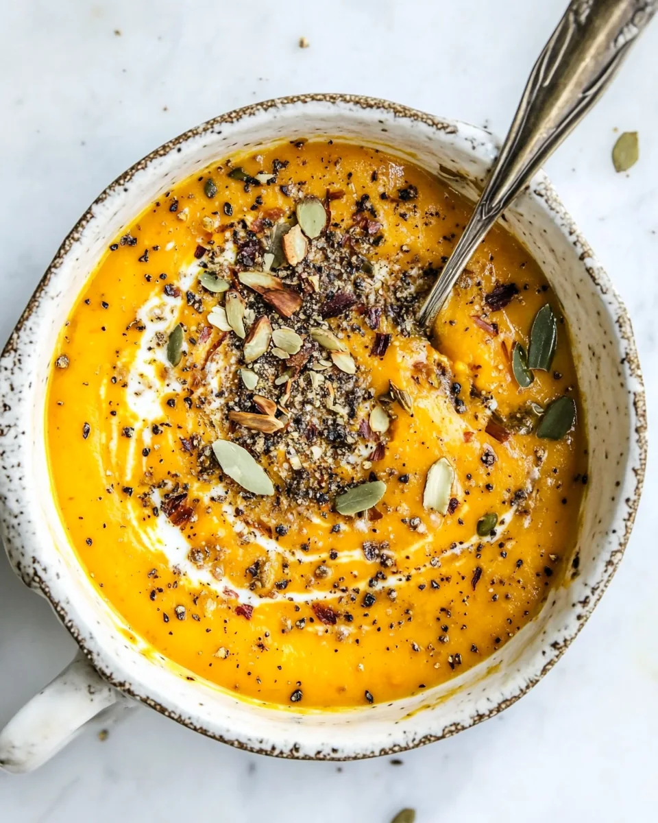 Dairy Free Roasted Carrot Ginger Soup