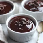 Dark Chocolate Beet Pots de Creme