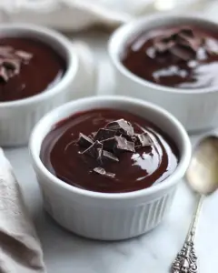 Dark Chocolate Beet Pots de Creme