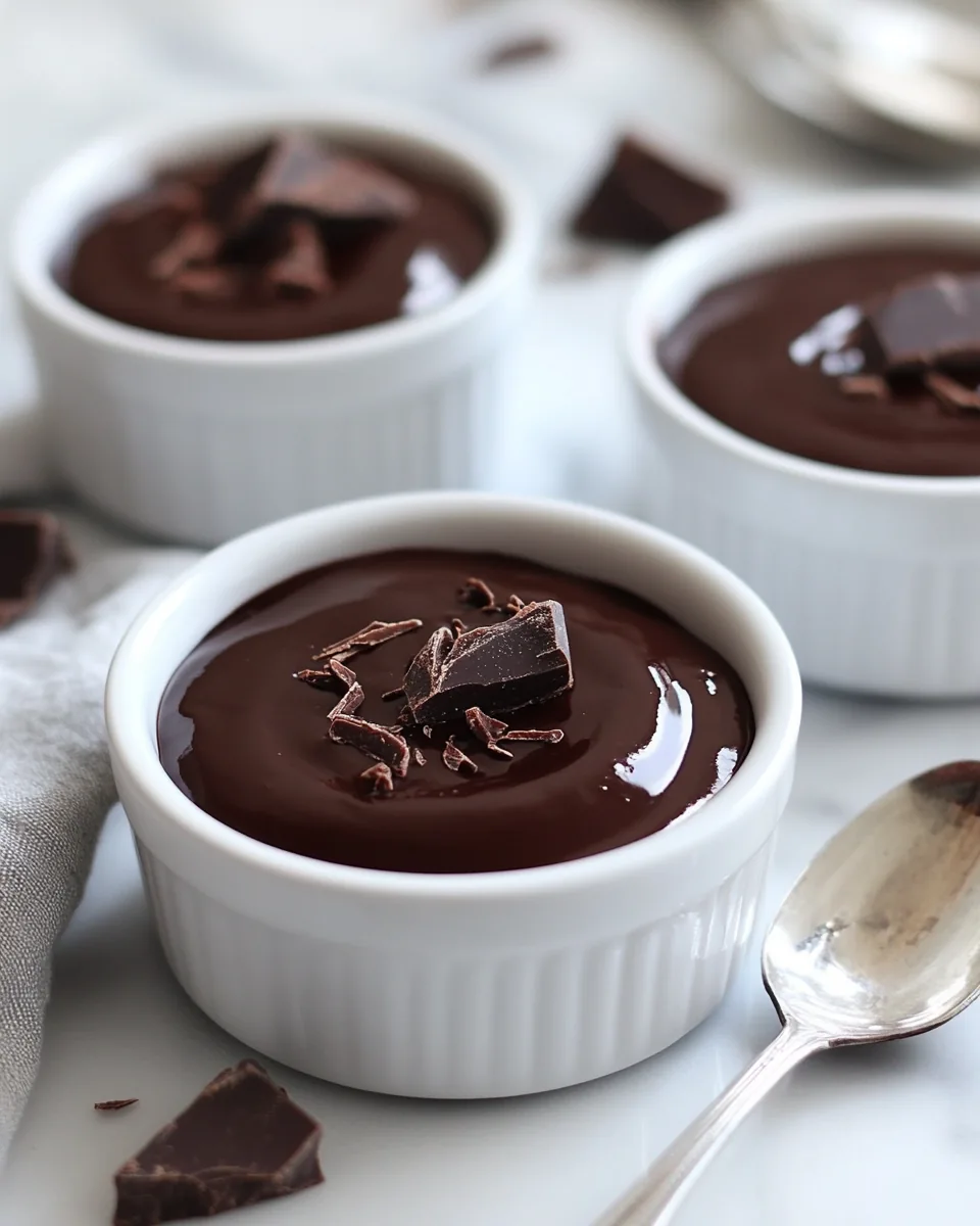 Dark Chocolate Beet Pots de Creme