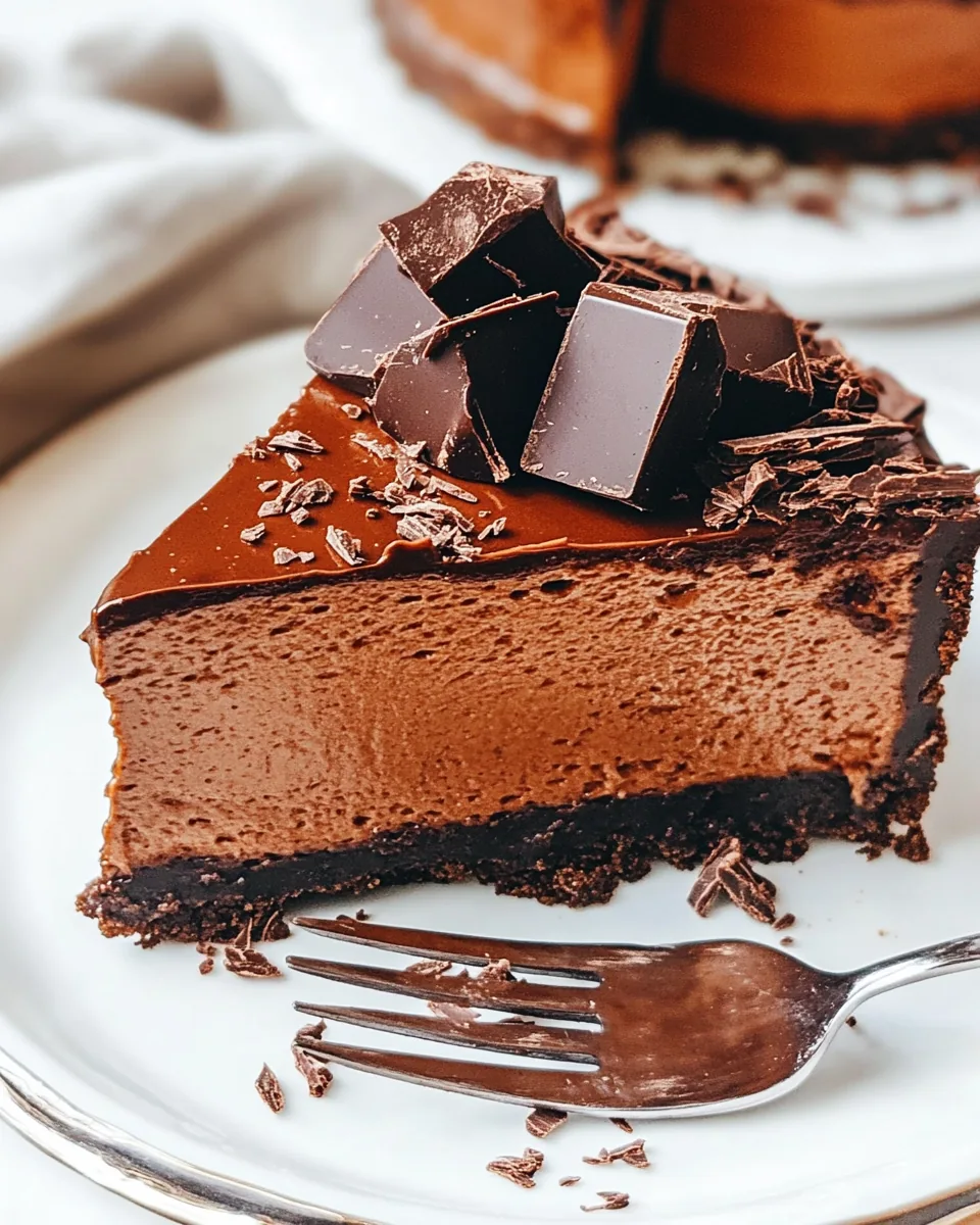 Dark Chocolate Cheesecake