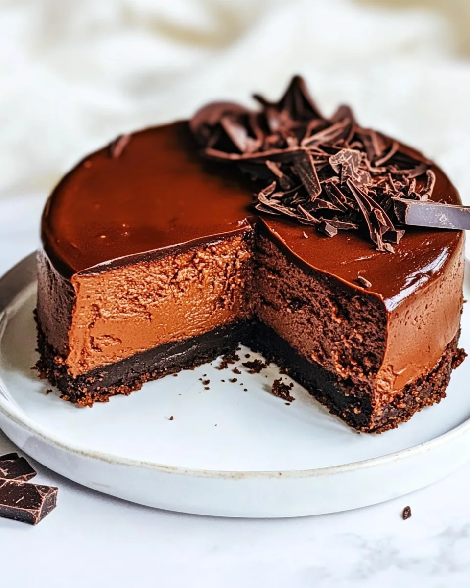 Dark Chocolate Cheesecake