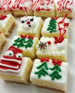 Decorated Christmas Sugar Cookie Bars
