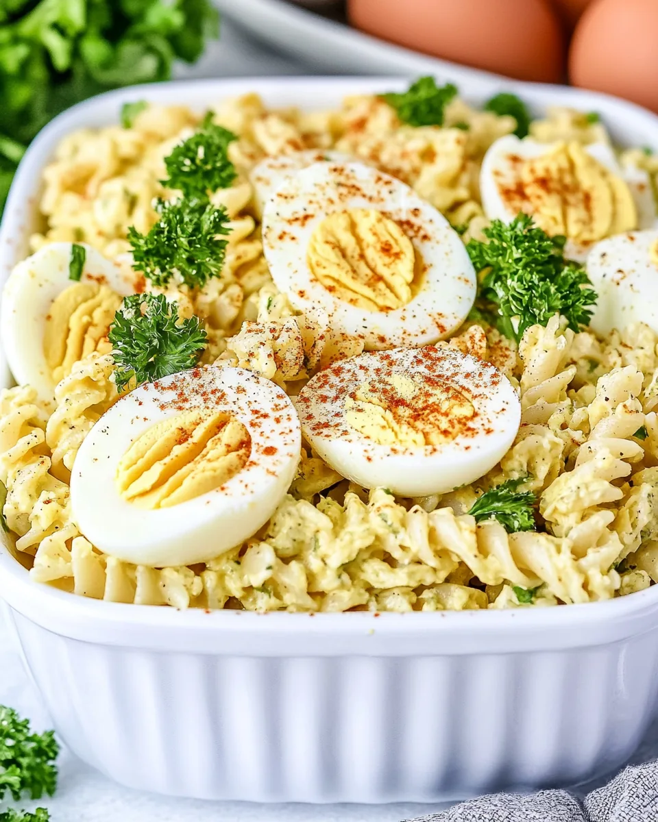 Deviled Egg Pasta Salad