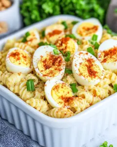 Deviled Egg Pasta Salad