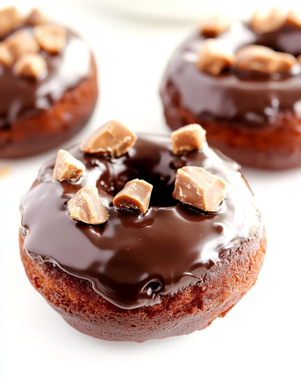 Double Chocolate Peanut Butter Cup Donuts