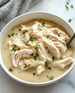 Easy 3 Ingredient Shredded Chicken and Gravy