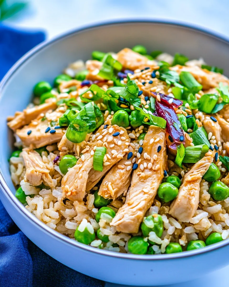 Easy Asian Chicken Rice Bowl