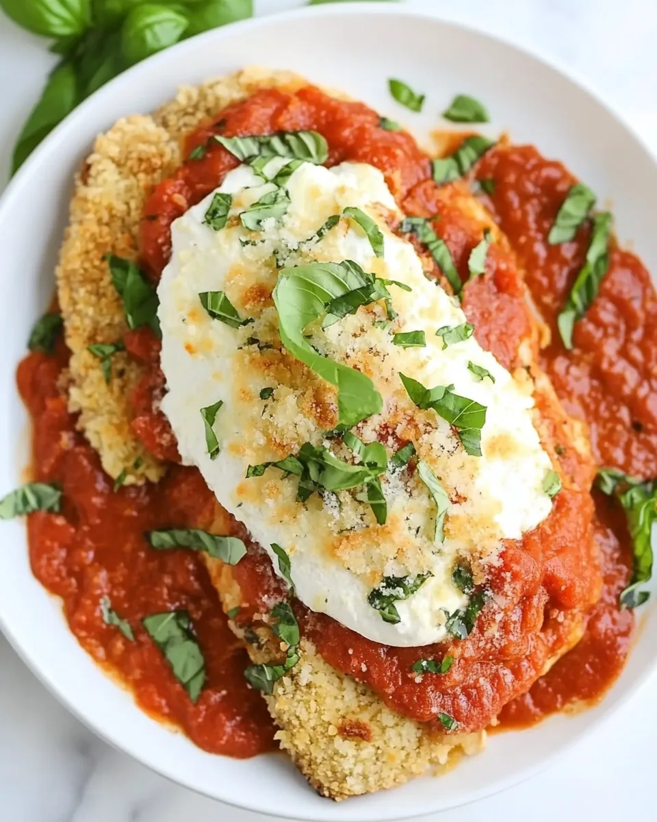 Easy Burrata Chicken Parmesan