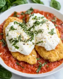 Easy Burrata Chicken Parmesan