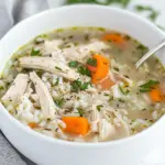 Easy Chicken and Rice Lunch Soup