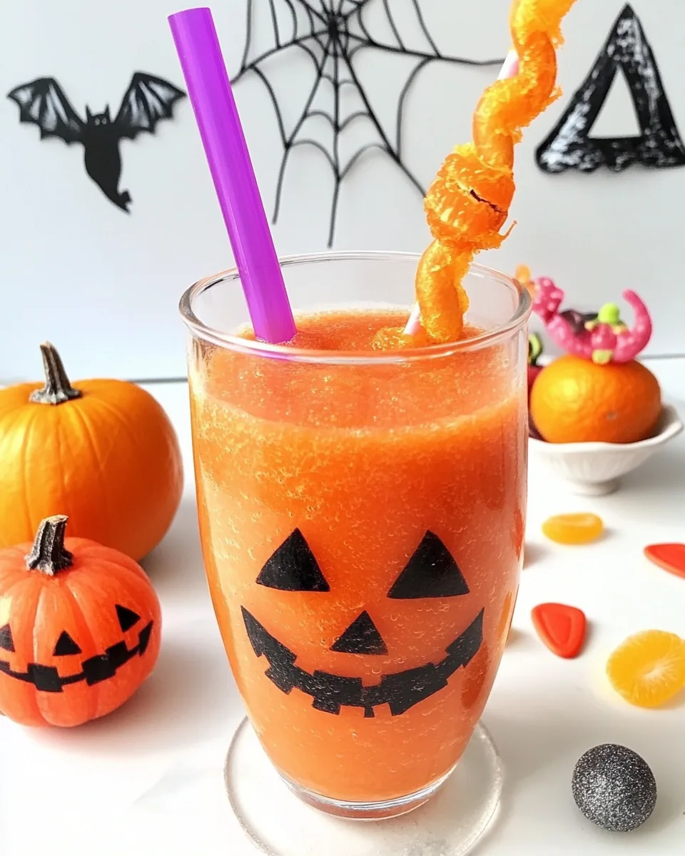 Easy Clementine Halloween Smoothie