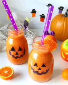 Easy Clementine Halloween Smoothie