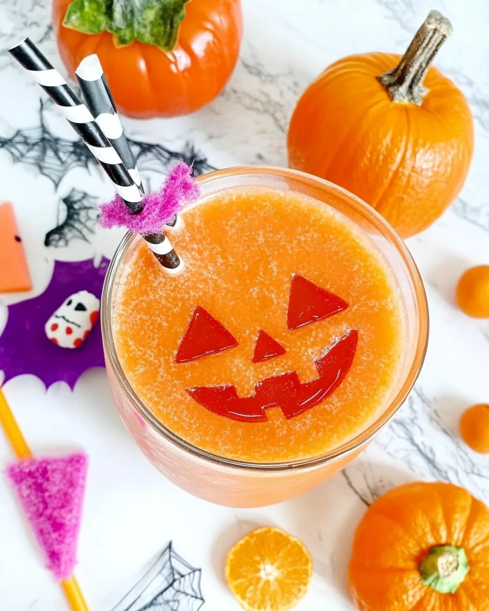 Easy Clementine Halloween Smoothie