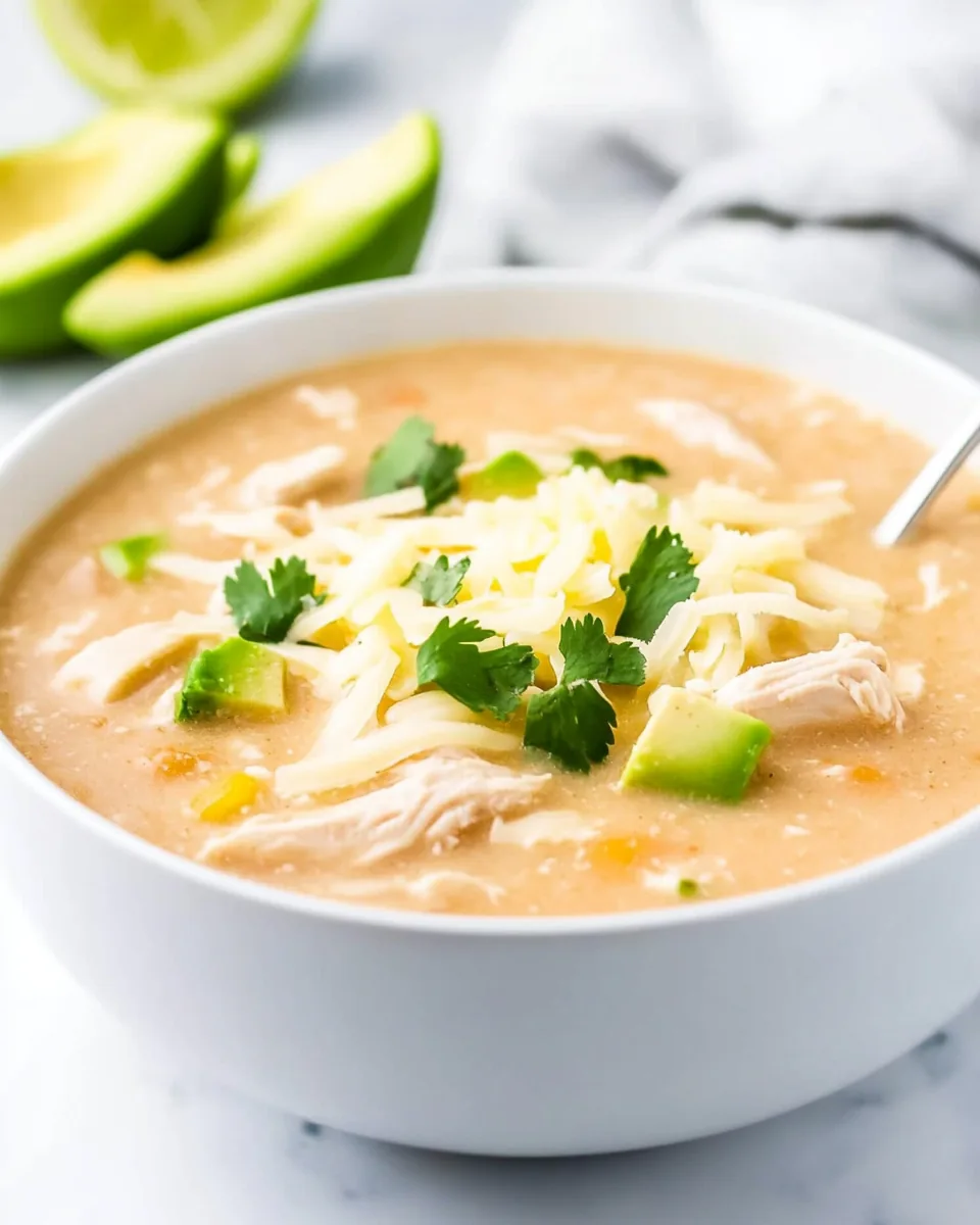Easy Crockpot White Chicken Chili