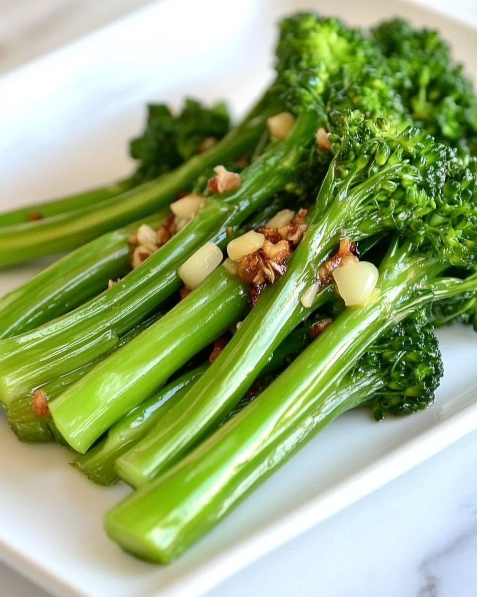 Easy Garlic Broccolini