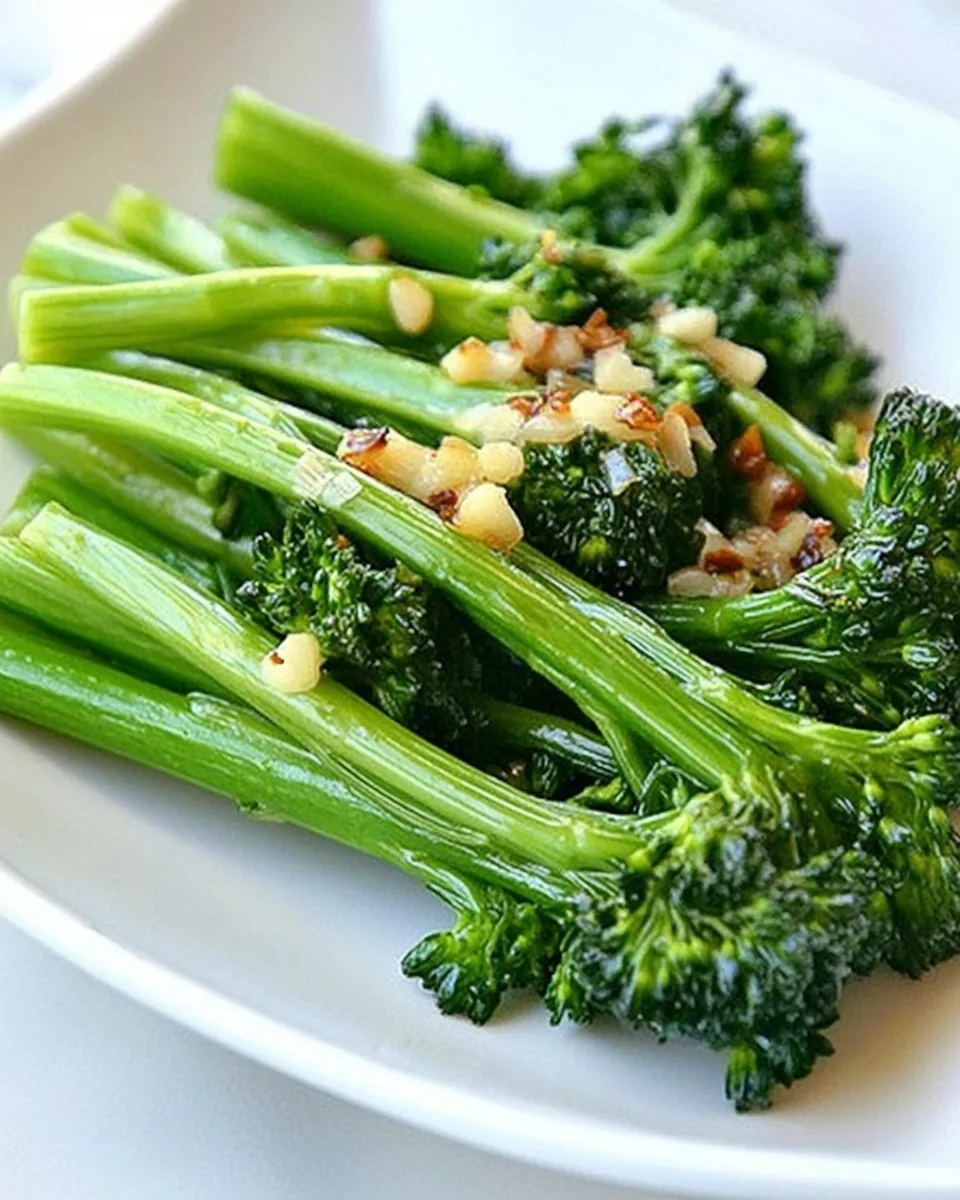 Easy Garlic Broccolini