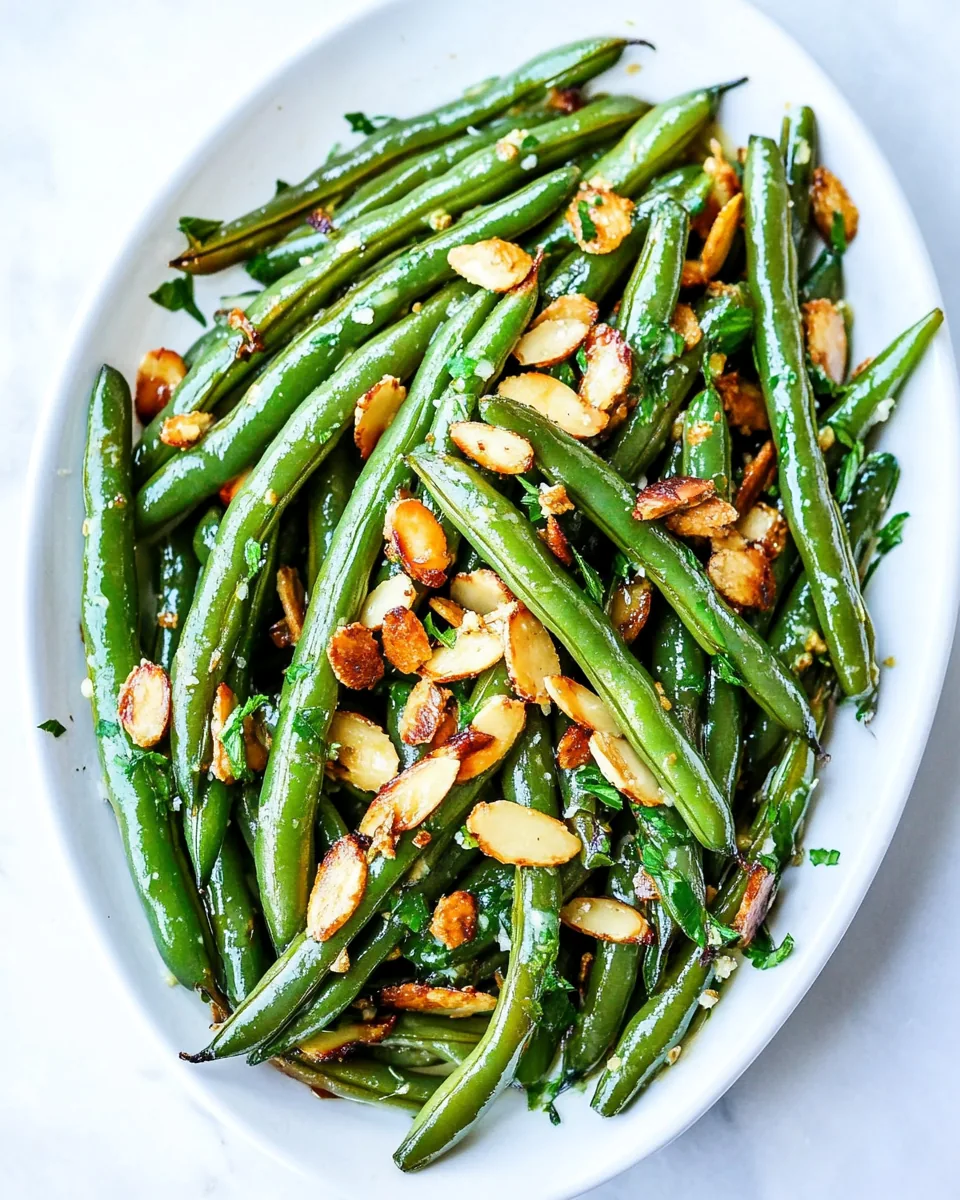 Easy Green Beans with Browned Butter Almondine