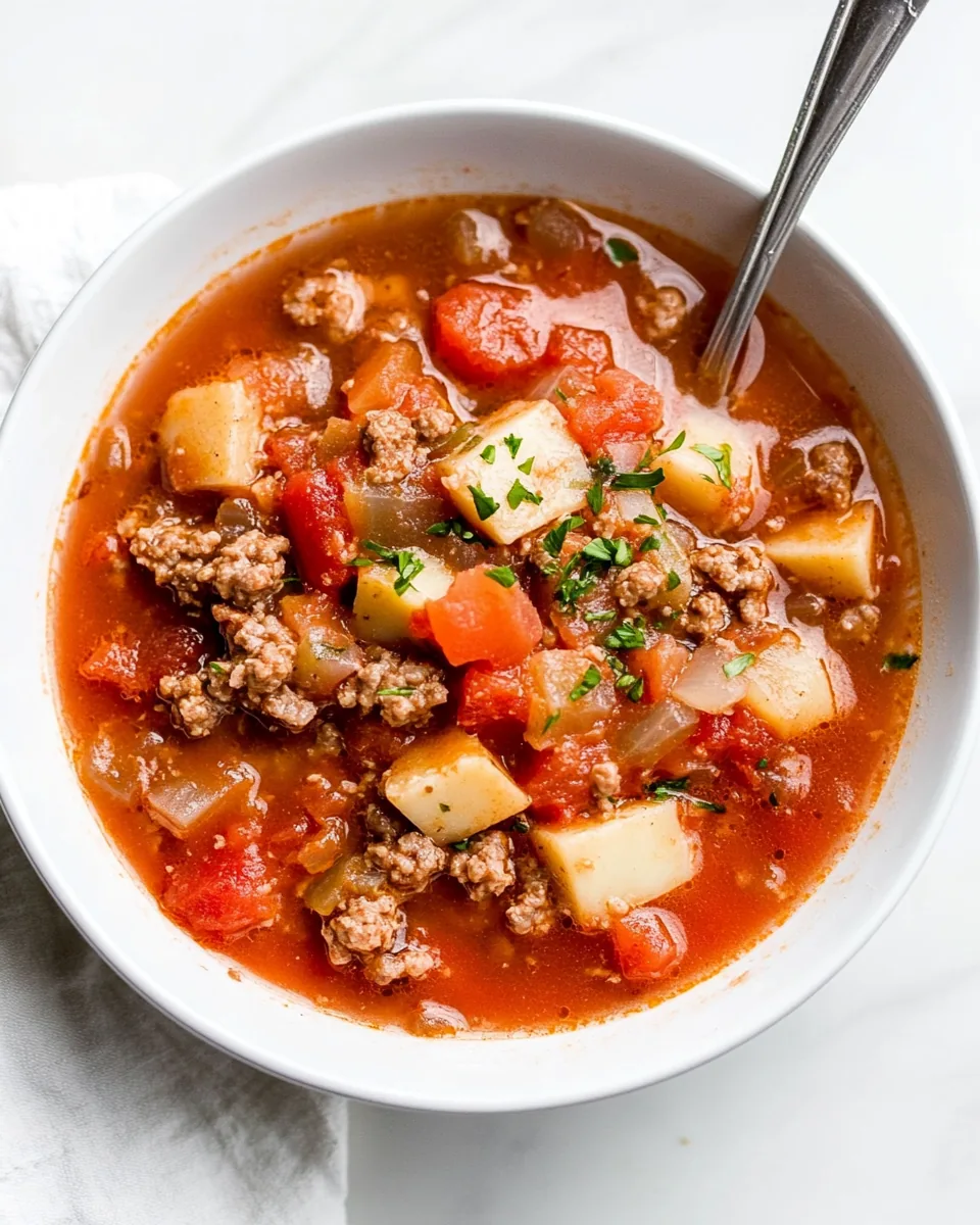 Easy Hamburger Soup