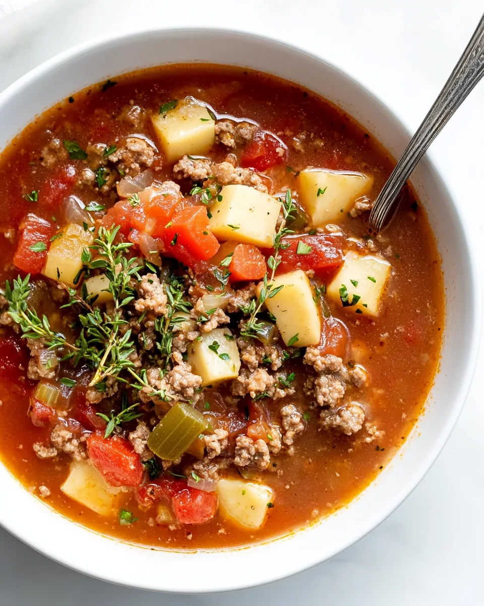 Easy Hamburger Soup