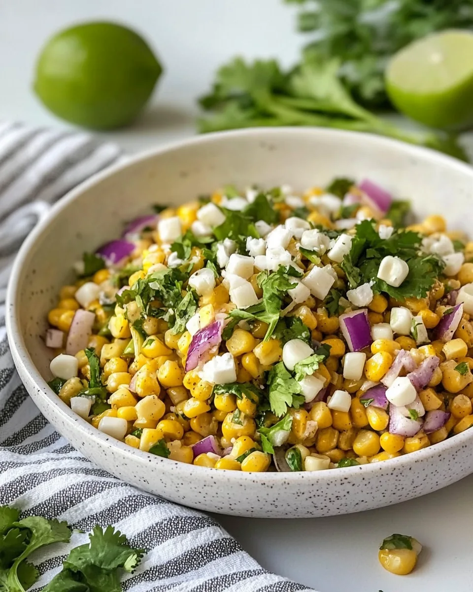 Easy Mexican Street Corn Salad