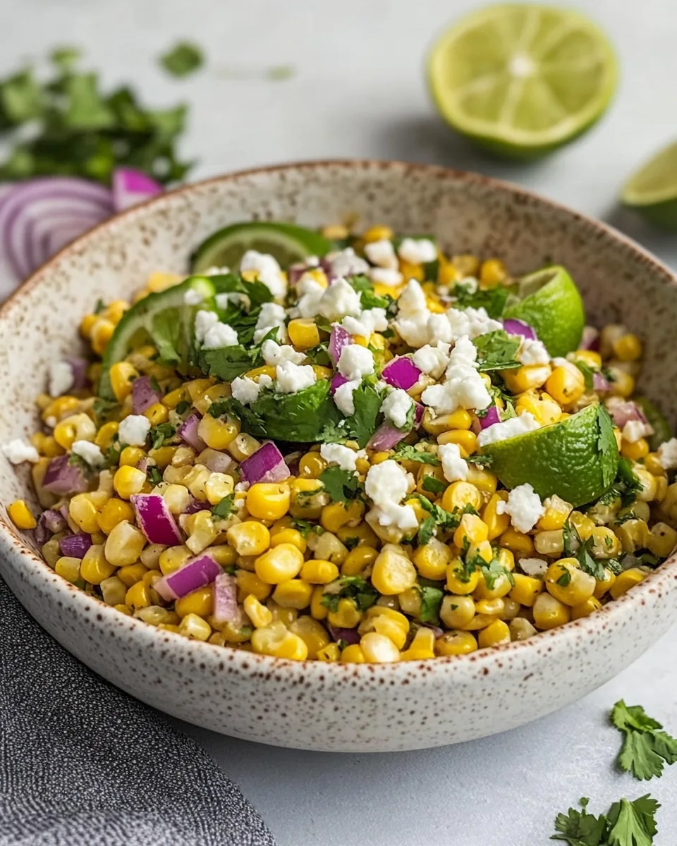 Easy Mexican Street Corn Salad