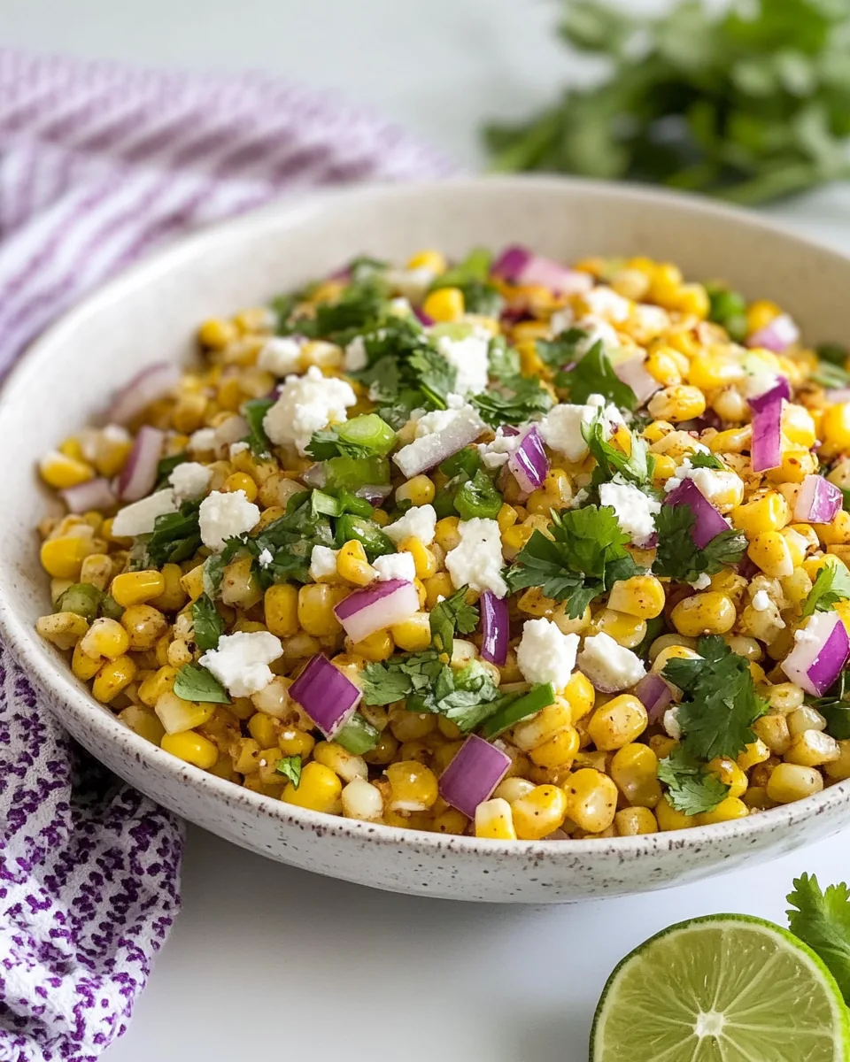 Easy Mexican Street Corn Salad