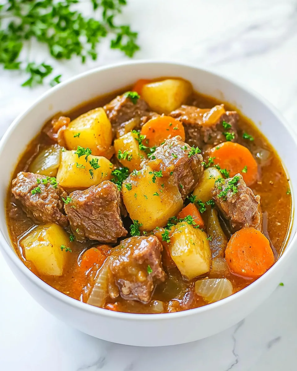 Easy Old Fashioned Beef Stew