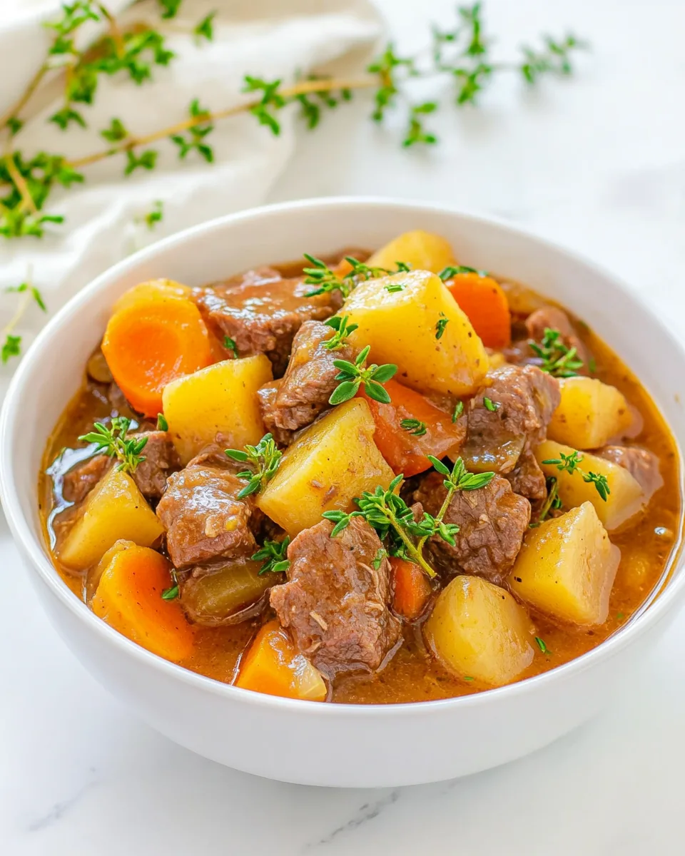 Easy Old Fashioned Beef Stew