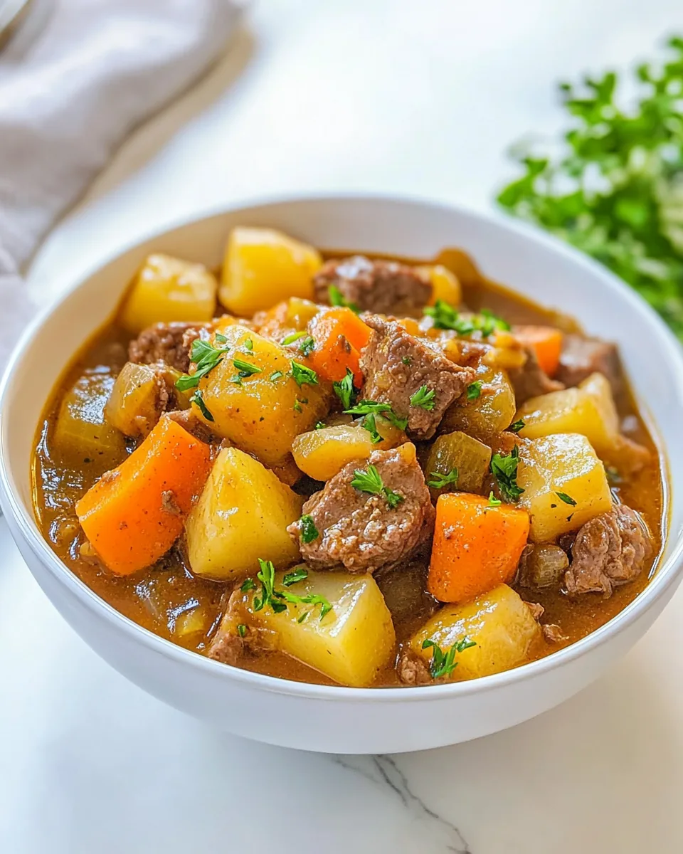 Easy Old Fashioned Beef Stew