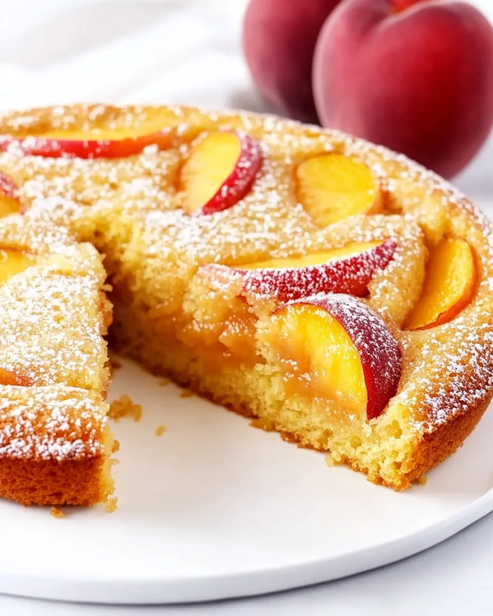 Easy Peach Cake