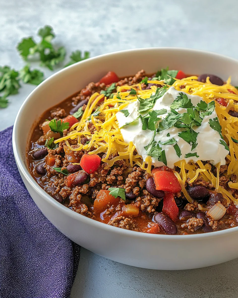 Easy Skillet Beef Chili
