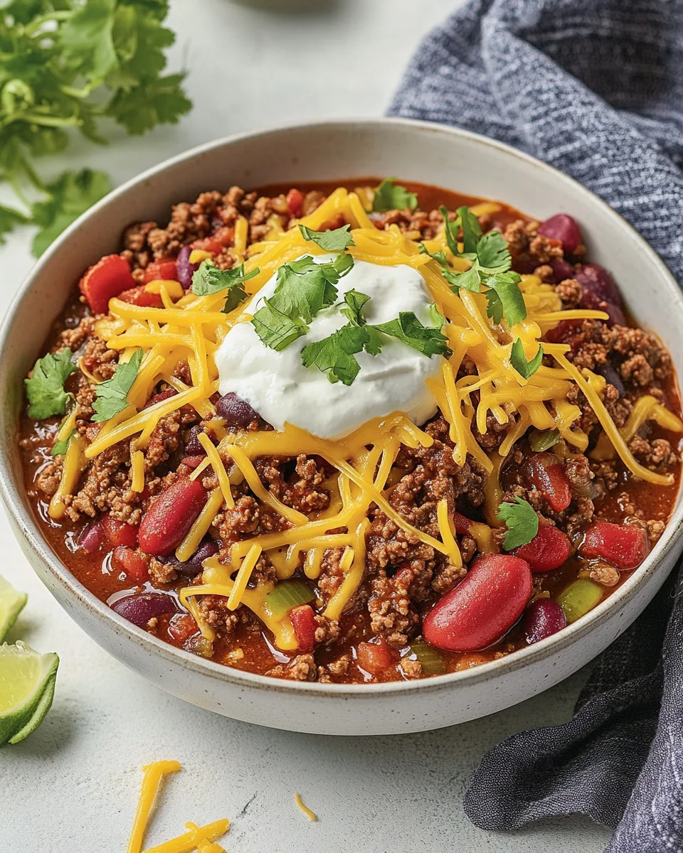 Easy Skillet Beef Chili