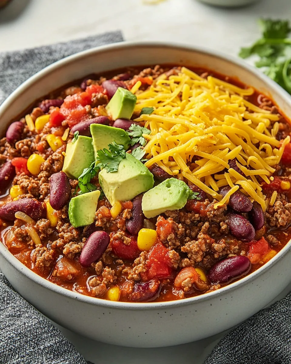 Easy Skillet Beef Chili