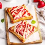 Easy Strawberry Cheesecake Danish