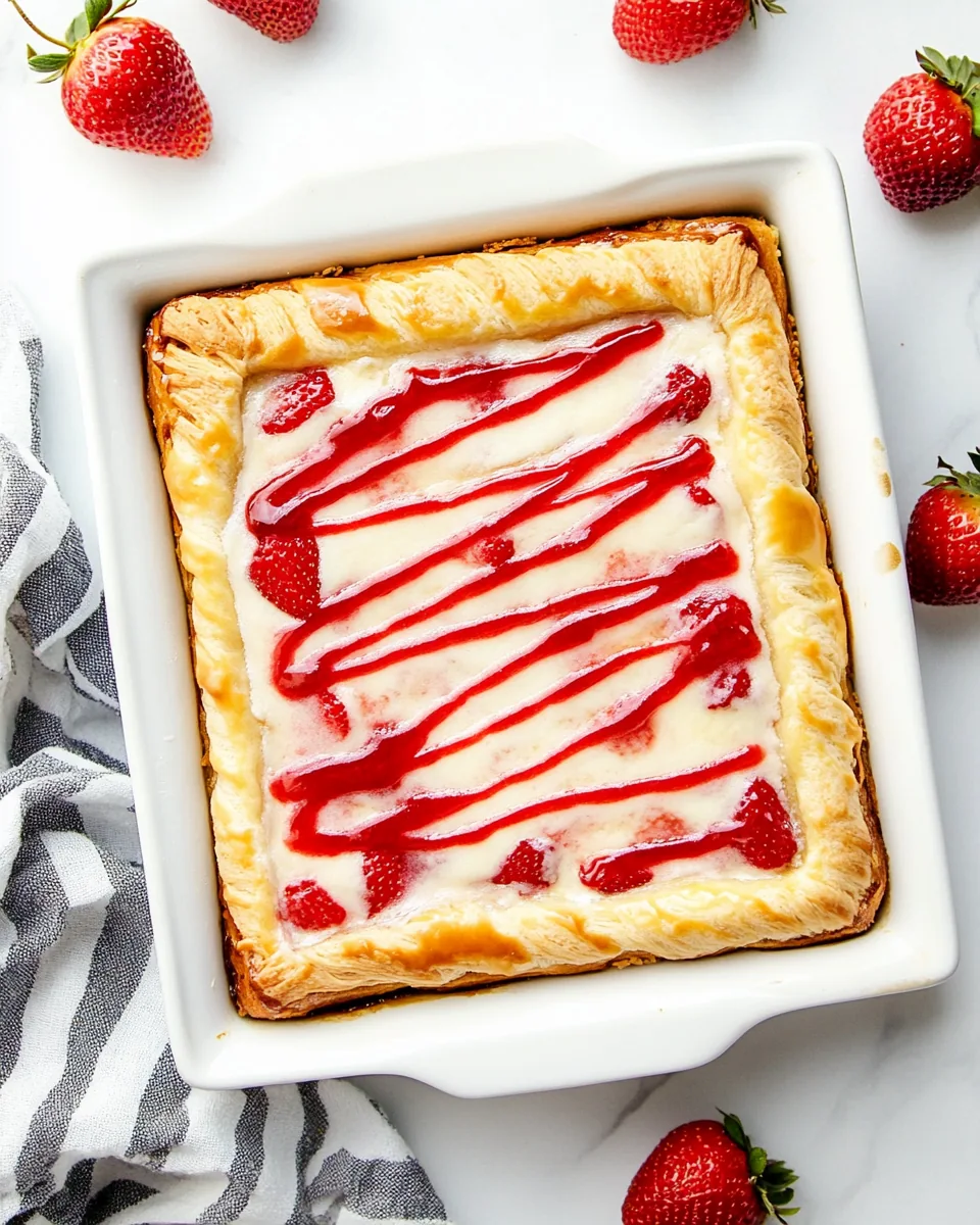 Easy Strawberry Cheesecake Danish