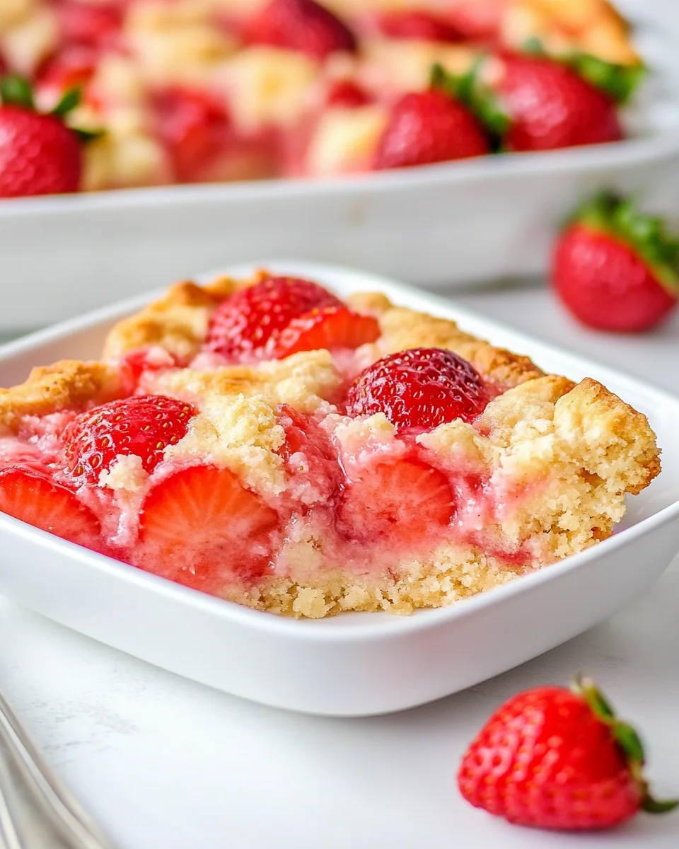 Easy Strawberry Cobbler