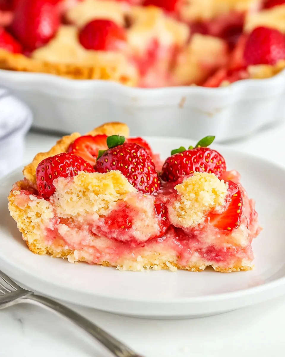 Easy Strawberry Cobbler