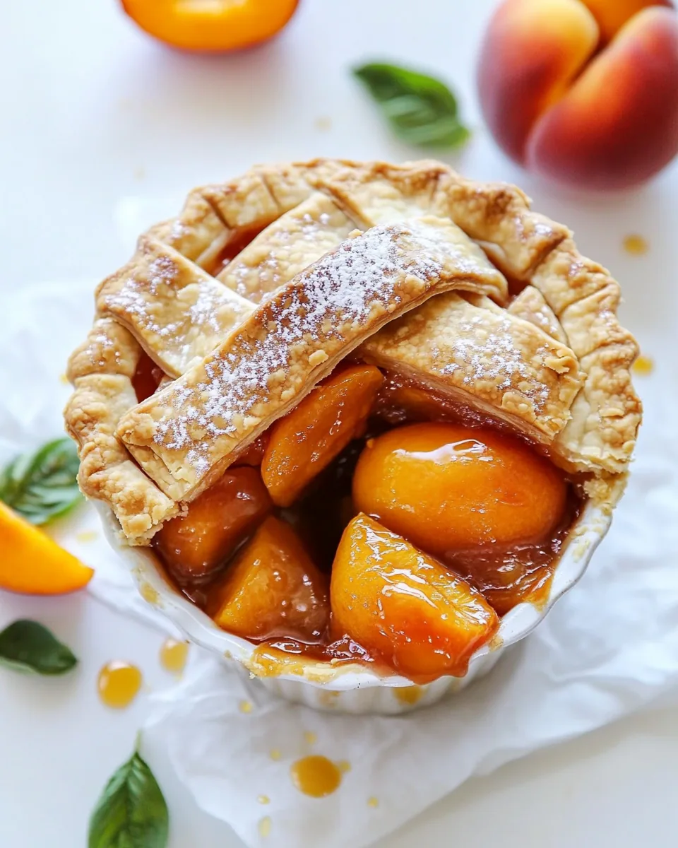 Easy Whole Apricot or Peach Pie