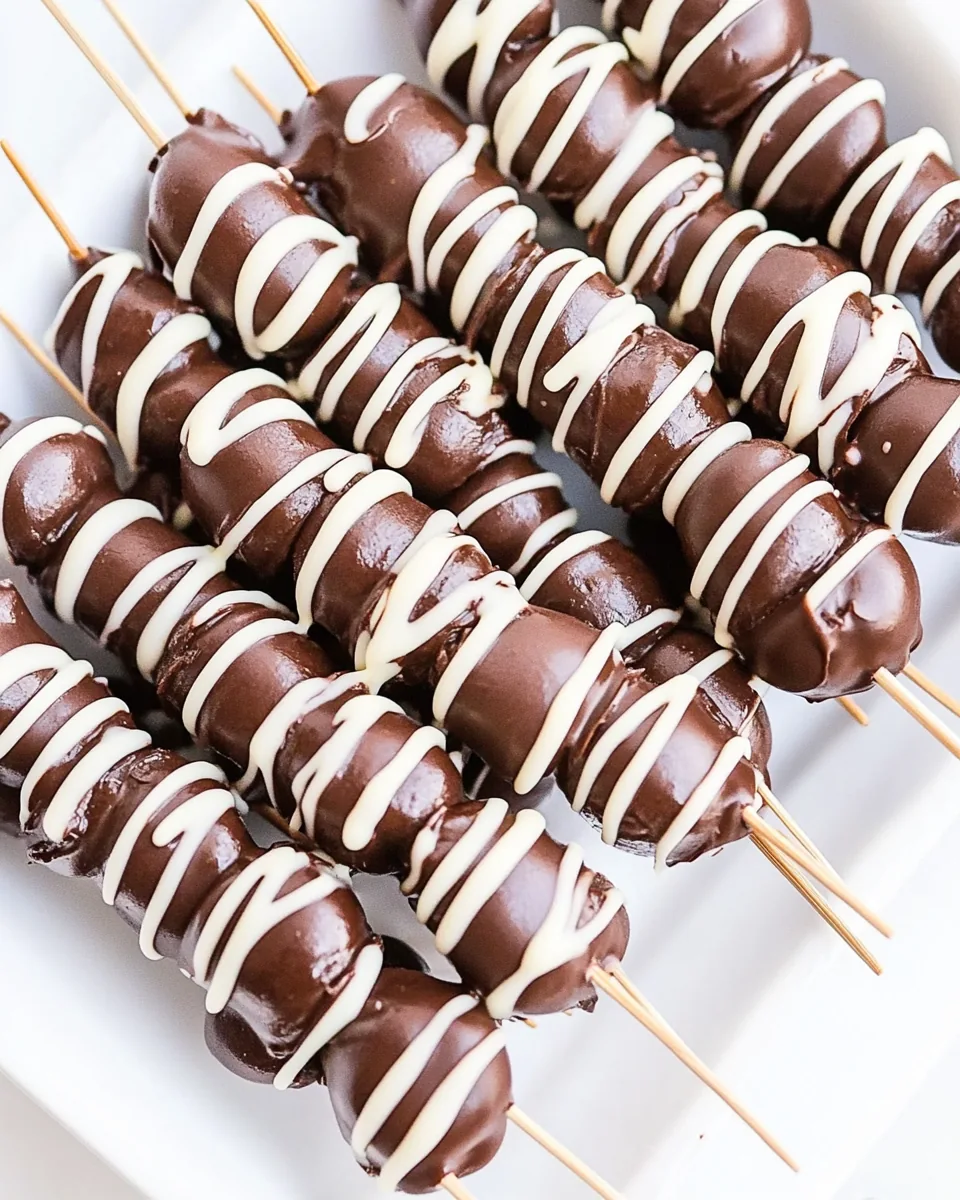 Chocolate Covered Grape Skewers