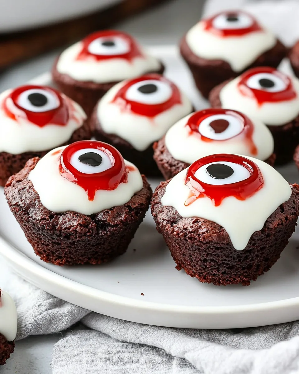 Eyeball Brownie Bites