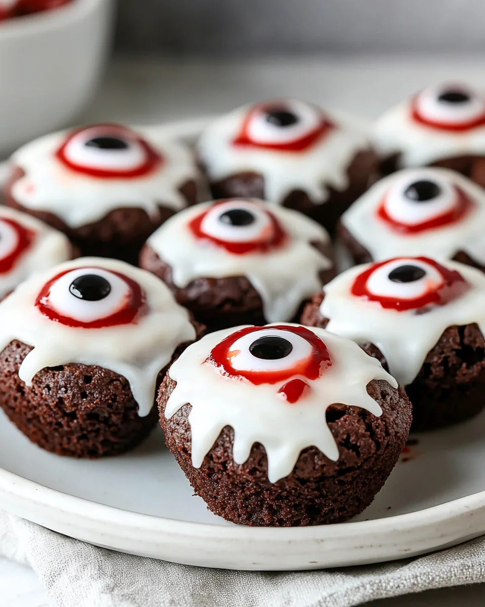 Eyeball Brownie Bites