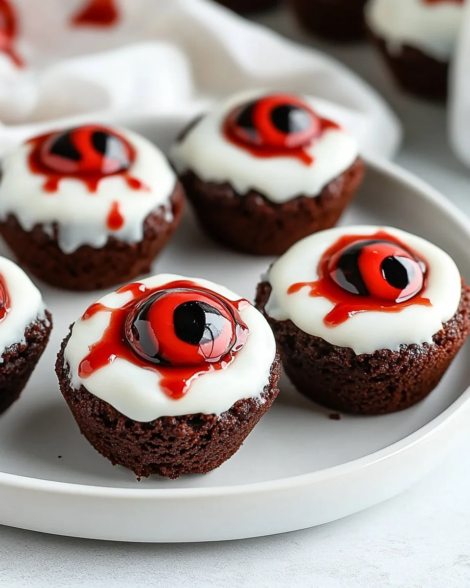 Eyeball Brownie Bites