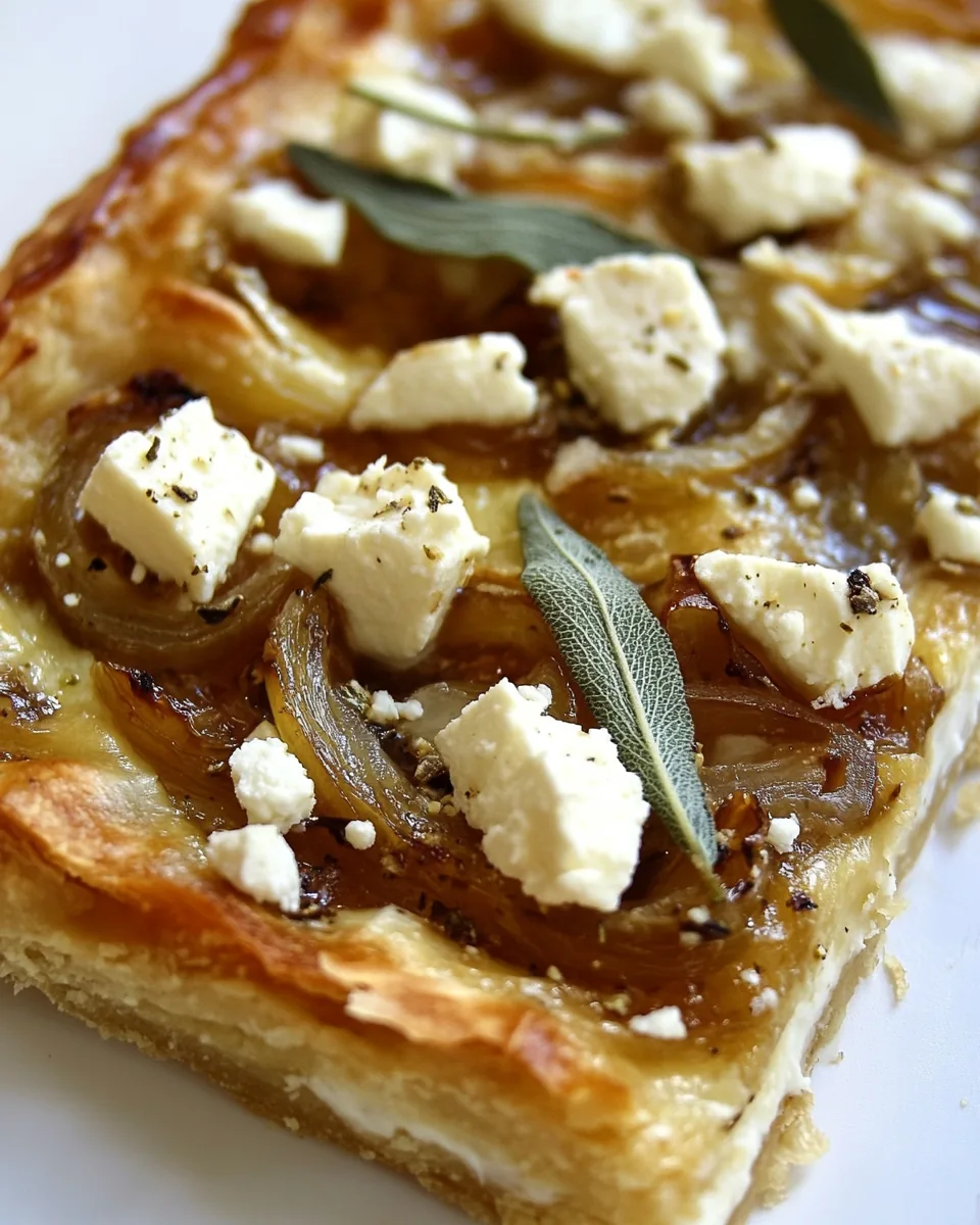 Feta and Sweet Onion Tart