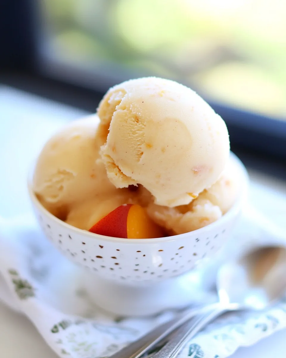 Peach Ice Cream