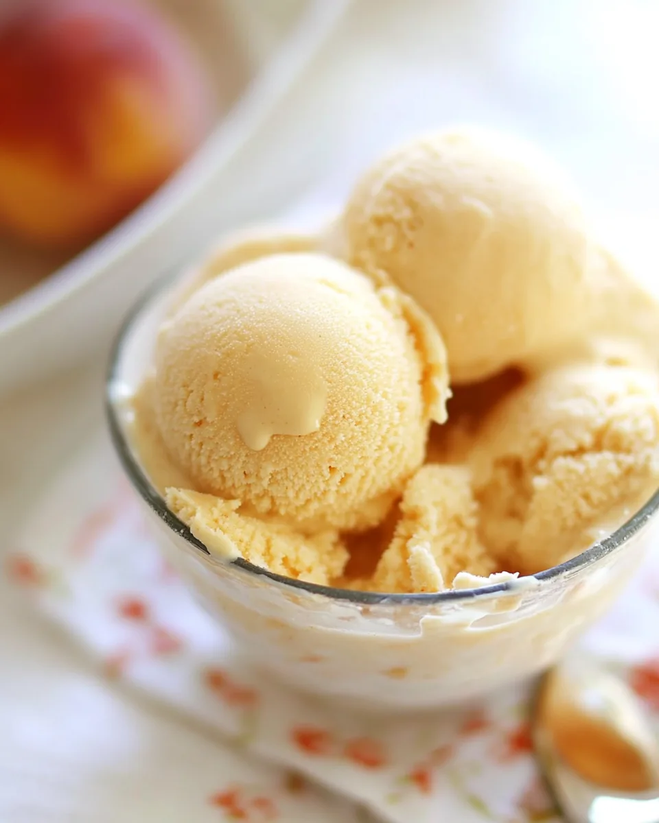 Peach Ice Cream