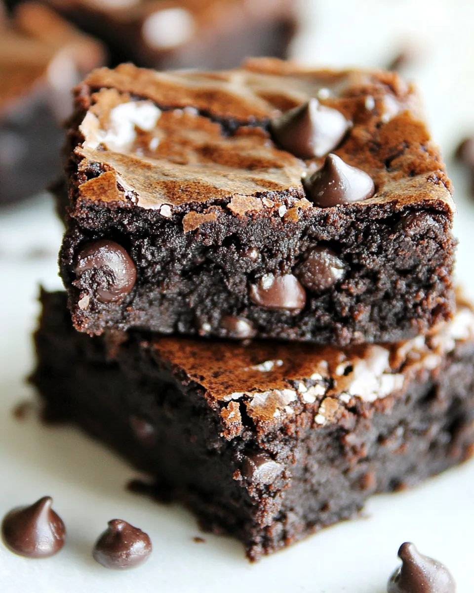 Flourless Black Bean Avocado Brownies