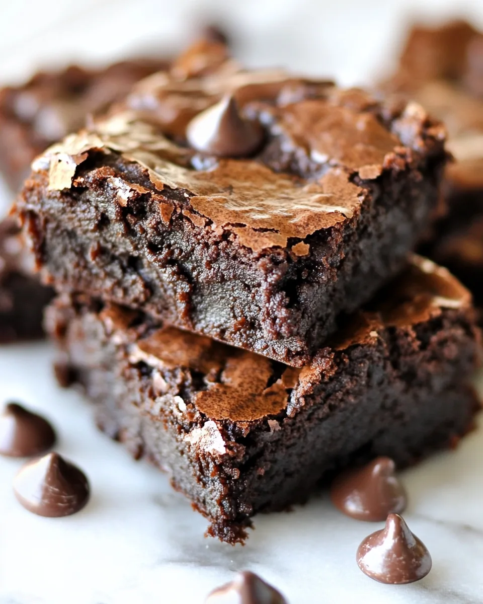 Flourless Black Bean Avocado Brownies